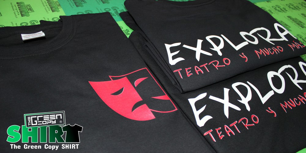 imprimir camisetas para eventos explora teatro quijorna y mucho mas impresion serigrafia de camisetas textil l Villanueva de la Cañada MADRID