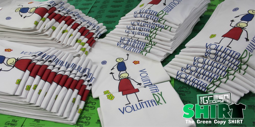 imprimir camisetas para eventos colegio rafaela ybarra voluntarios impresion serigrafia de camisetas textil l Villanueva de la Cañada MADRID