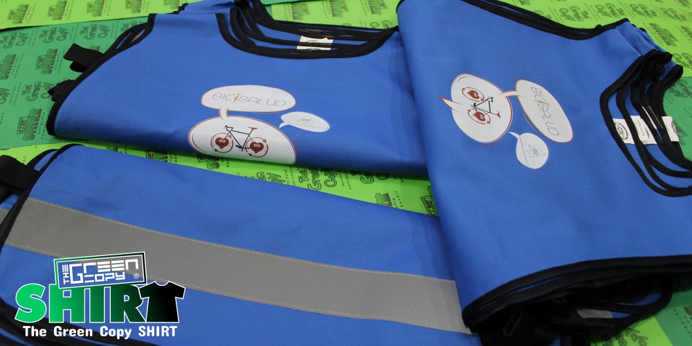 imprimir chalecos reflectantes para bici salud comunidad madrid impresion serigrafia de camisetas textil l Villanueva de la Cañada MADRID